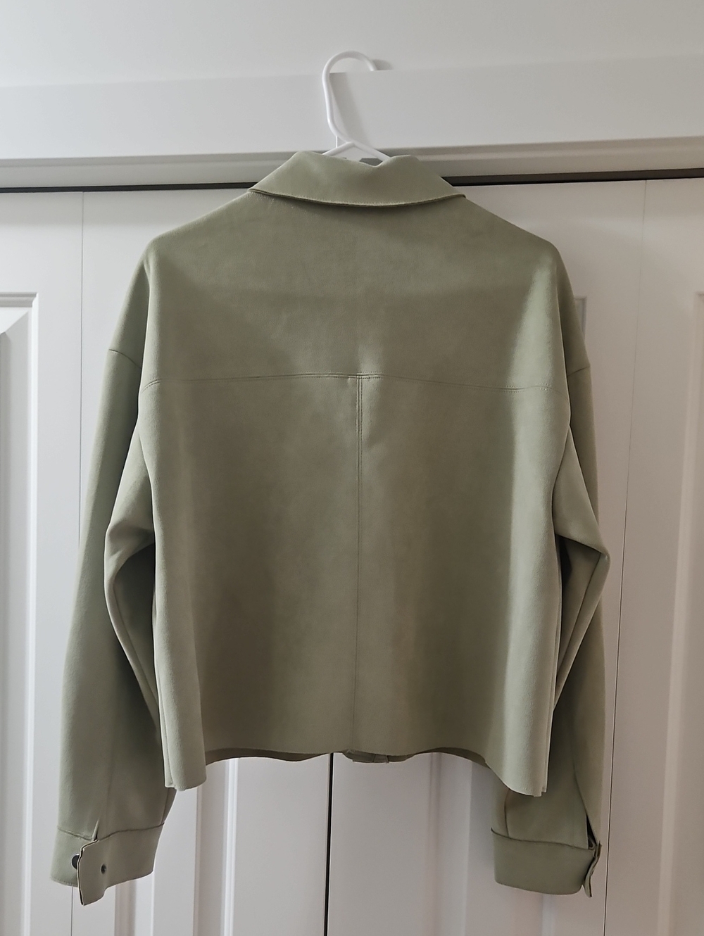 Truth Women's Sage Green Button-Front Utility Jacket - Picture 3 of 3